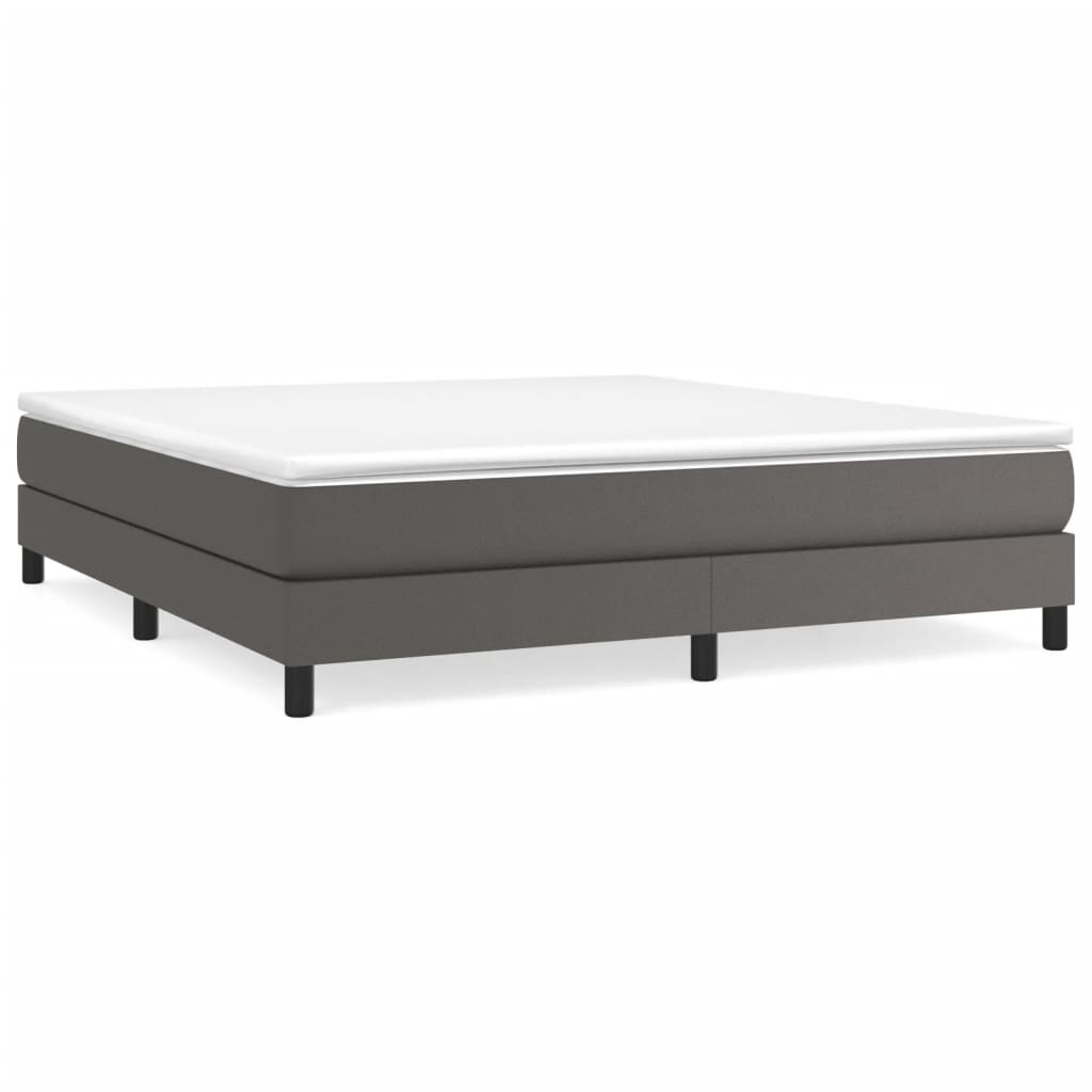 Struttura Letto a Rete a Molle Grigio 180x200 cm in Similpelle | homemem39