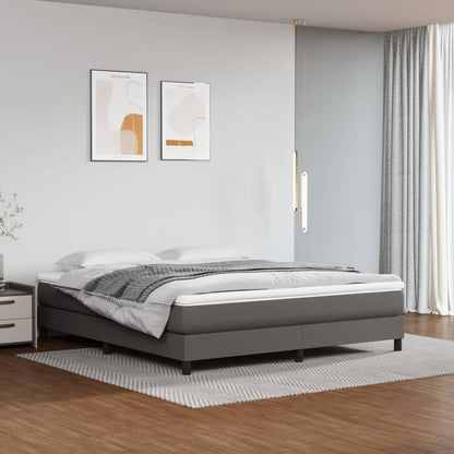 Struttura Letto a Rete a Molle Grigio 180x200 cm in Similpelle | homemem39