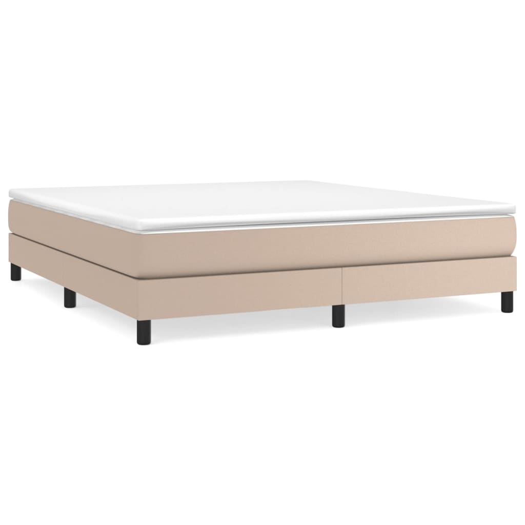Struttura Letto a Rete a Molle Cappuccino 180x200 cm in Similpelle | homemem39
