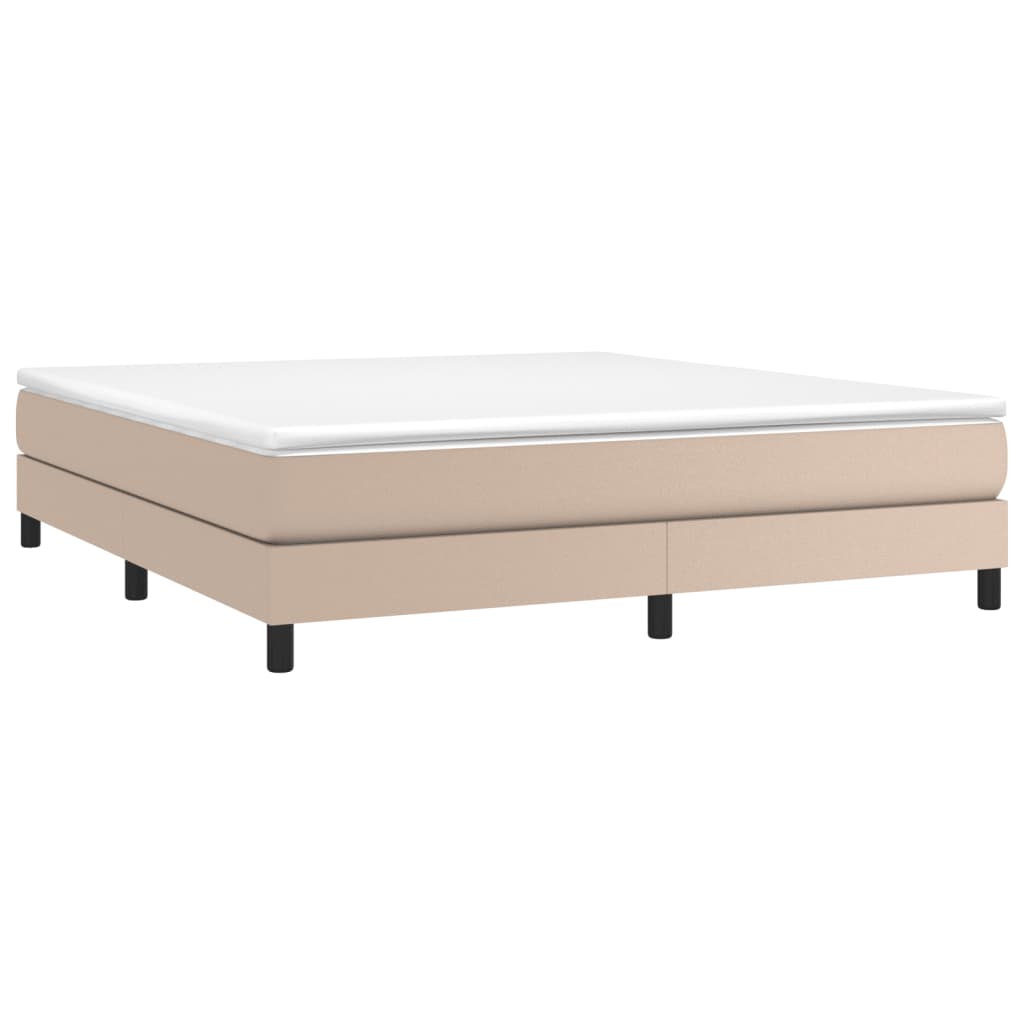 Struttura Letto a Rete a Molle Cappuccino 180x200 cm in Similpelle | homemem39
