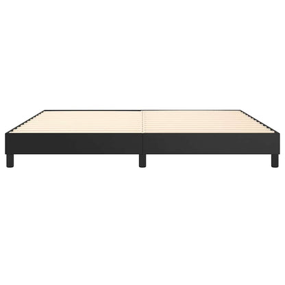 Struttura Letto a Rete a Molle Nero 200x200 cm in Similpelle