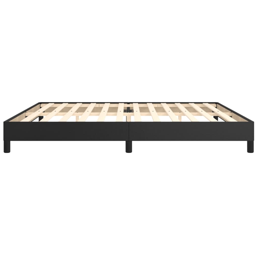 Struttura Letto a Rete a Molle Nero 200x200 cm in Similpelle | homemem39