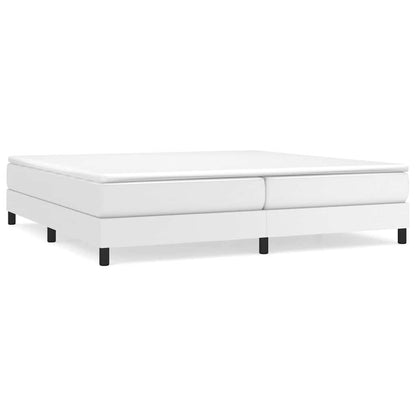 Struttura Letto a Rete a Molle Bianco 200x200 cm in Similpelle