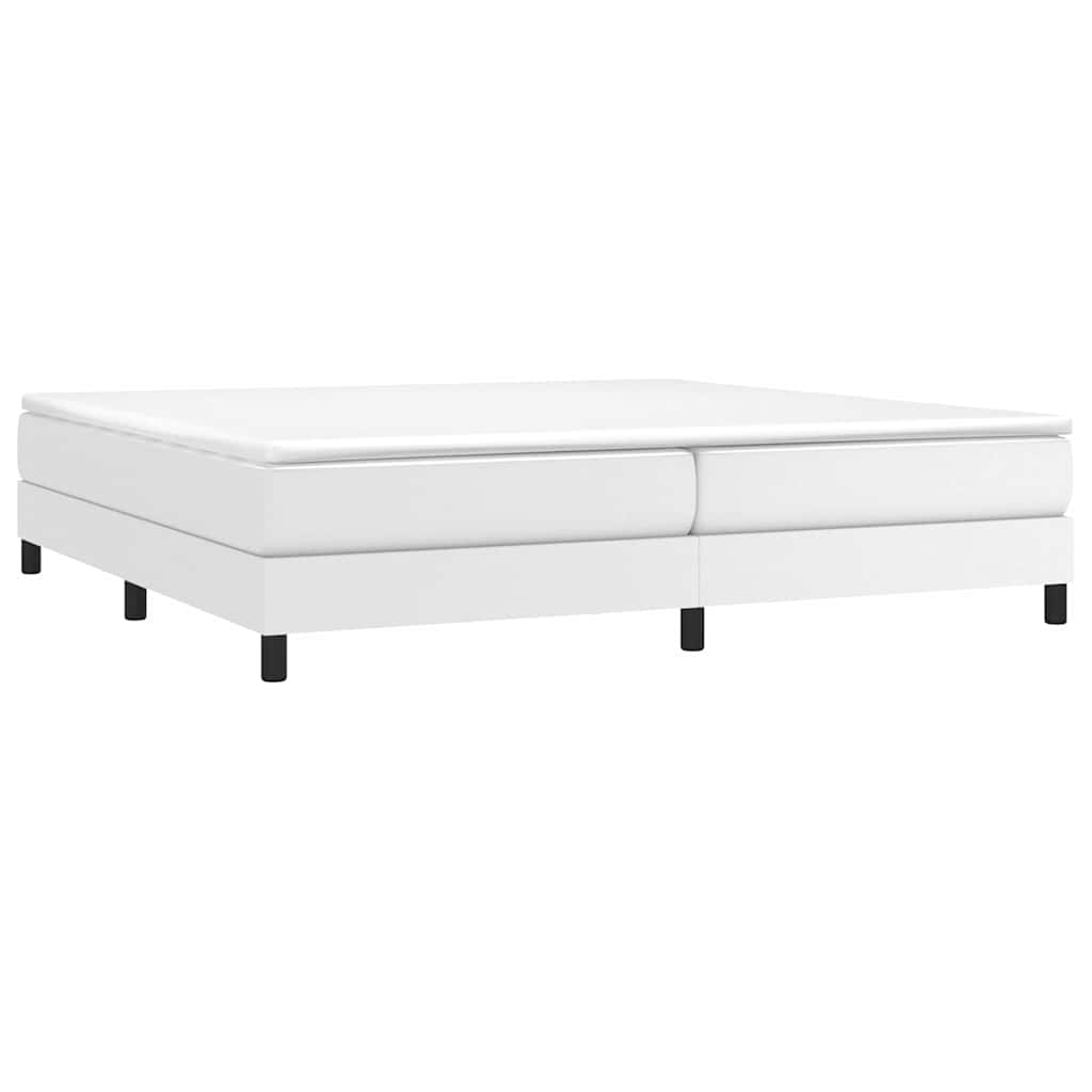Struttura Letto a Rete a Molle Bianco 200x200 cm in Similpelle