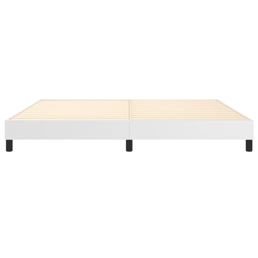 Struttura Letto a Rete a Molle Bianco 200x200 cm in Similpelle | homemem39