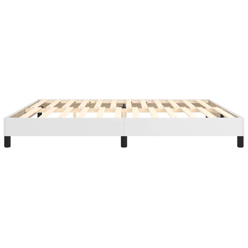 Struttura Letto a Rete a Molle Bianco 200x200 cm in Similpelle