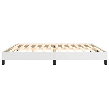Struttura Letto a Rete a Molle Bianco 200x200 cm in Similpelle