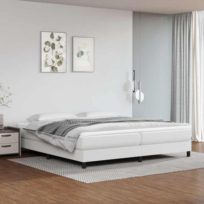 Struttura Letto a Rete a Molle Bianco 200x200 cm in Similpelle