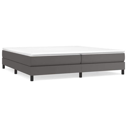 Struttura Letto a Rete a Molle Grigio 200x200 cm in Similpelle