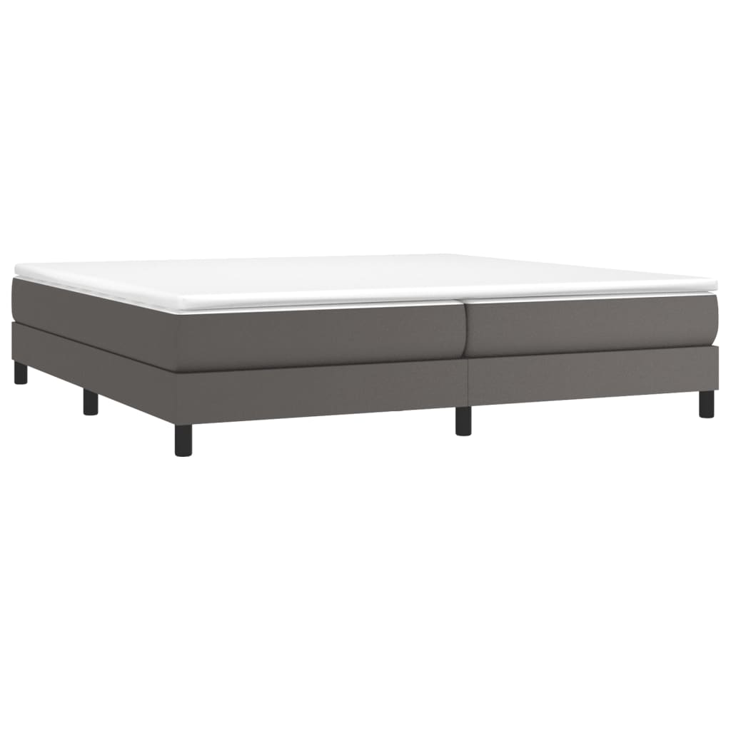 Struttura Letto a Rete a Molle Grigio 200x200 cm in Similpelle | homemem39