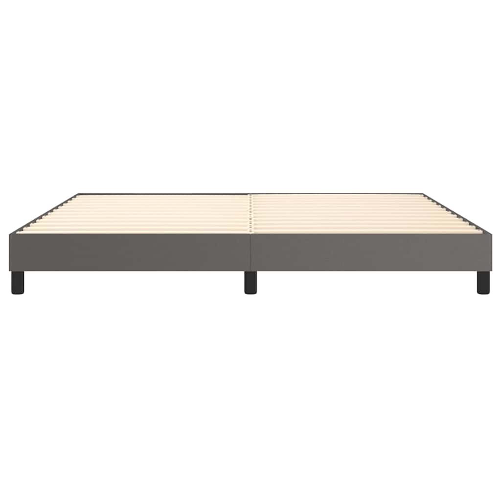 Struttura Letto a Rete a Molle Grigio 200x200 cm in Similpelle