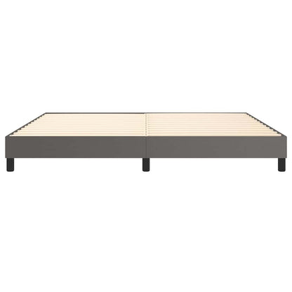Struttura Letto a Rete a Molle Grigio 200x200 cm in Similpelle