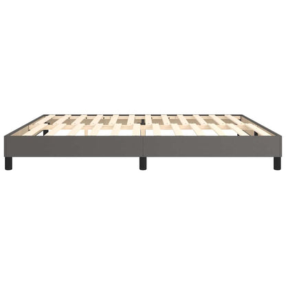 Struttura Letto a Rete a Molle Grigio 200x200 cm in Similpelle