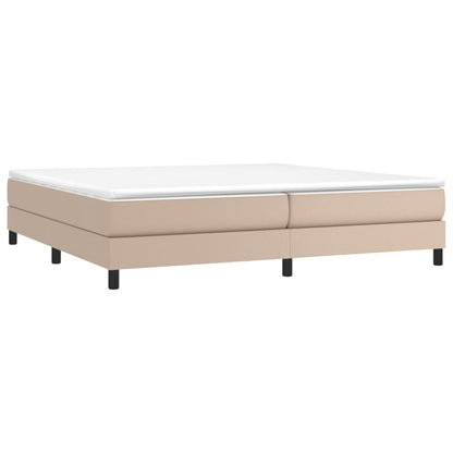Struttura Letto a Rete a Molle Cappuccino 200x200 cm in Similpelle | homemem39