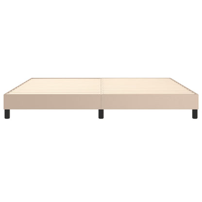 Struttura Letto a Rete a Molle Cappuccino 200x200 cm in Similpelle | homemem39