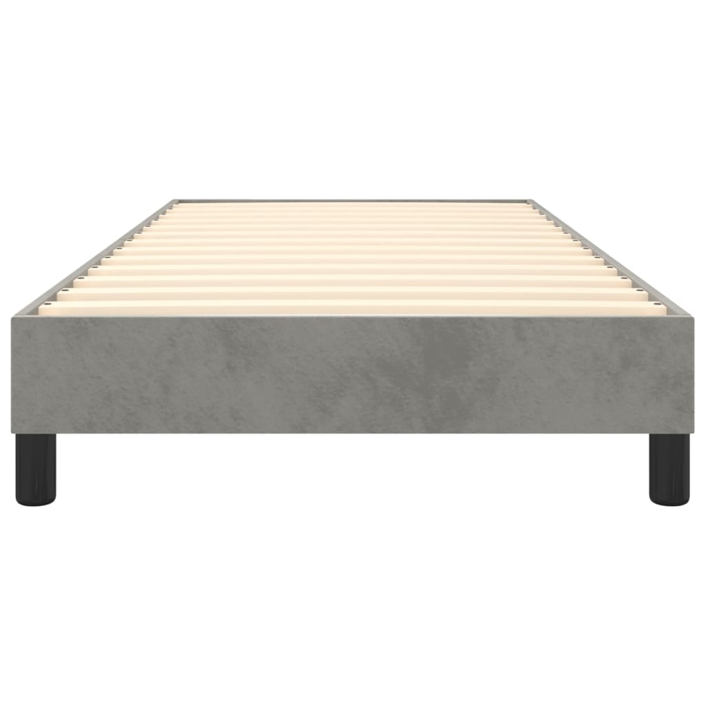 Struttura Letto a Rete a Molle Grigio Chiaro 80x200 cm Velluto | homemem39