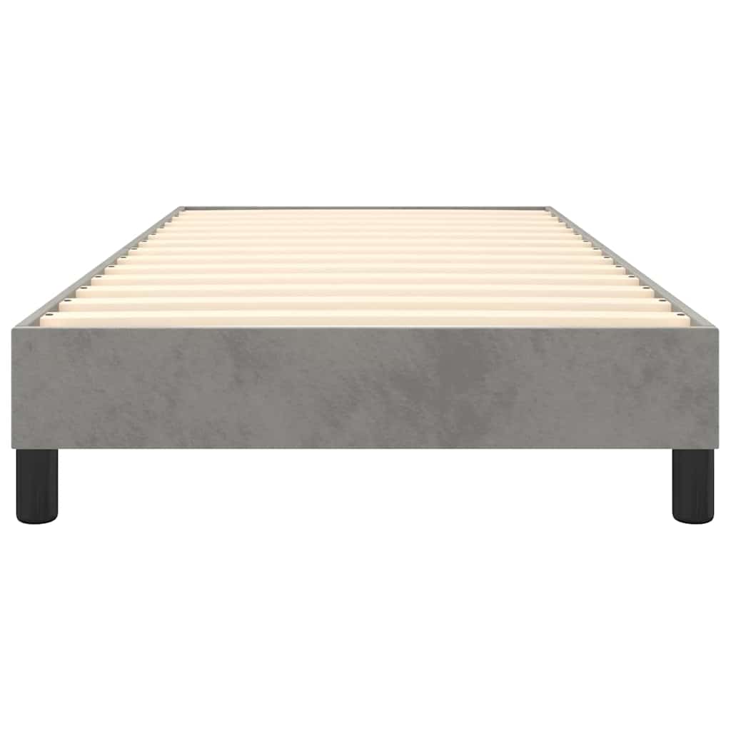 Struttura Letto a Rete a Molle Grigio Chiaro 80x200 cm Velluto