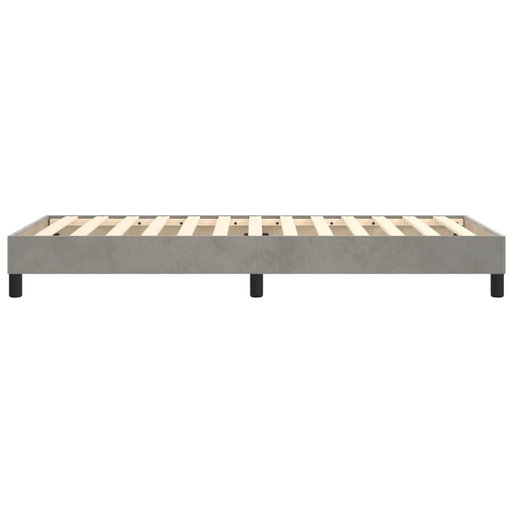 Struttura Letto a Rete a Molle Grigio Chiaro 80x200 cm Velluto | homemem39