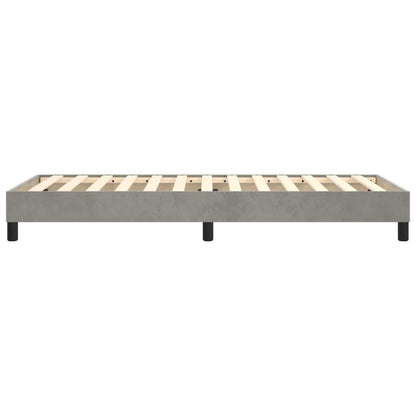 Struttura Letto a Rete a Molle Grigio Chiaro 80x200 cm Velluto | homemem39