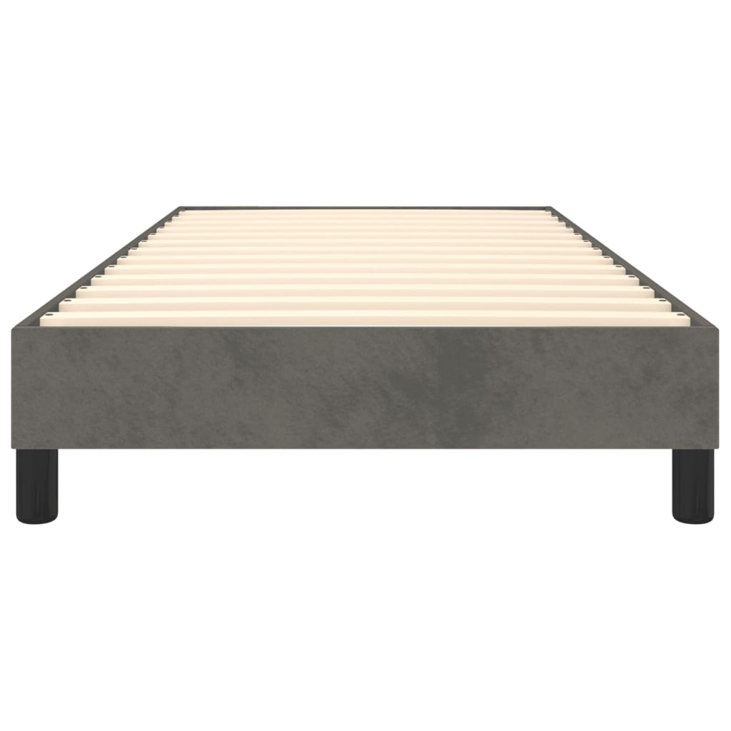 Struttura Letto a Rete a Molle Grigio Scuro 80x200 cm Velluto | homemem39