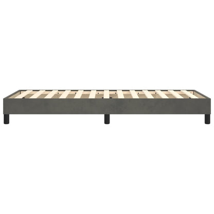 Struttura Letto a Rete a Molle Grigio Scuro 80x200 cm Velluto | homemem39