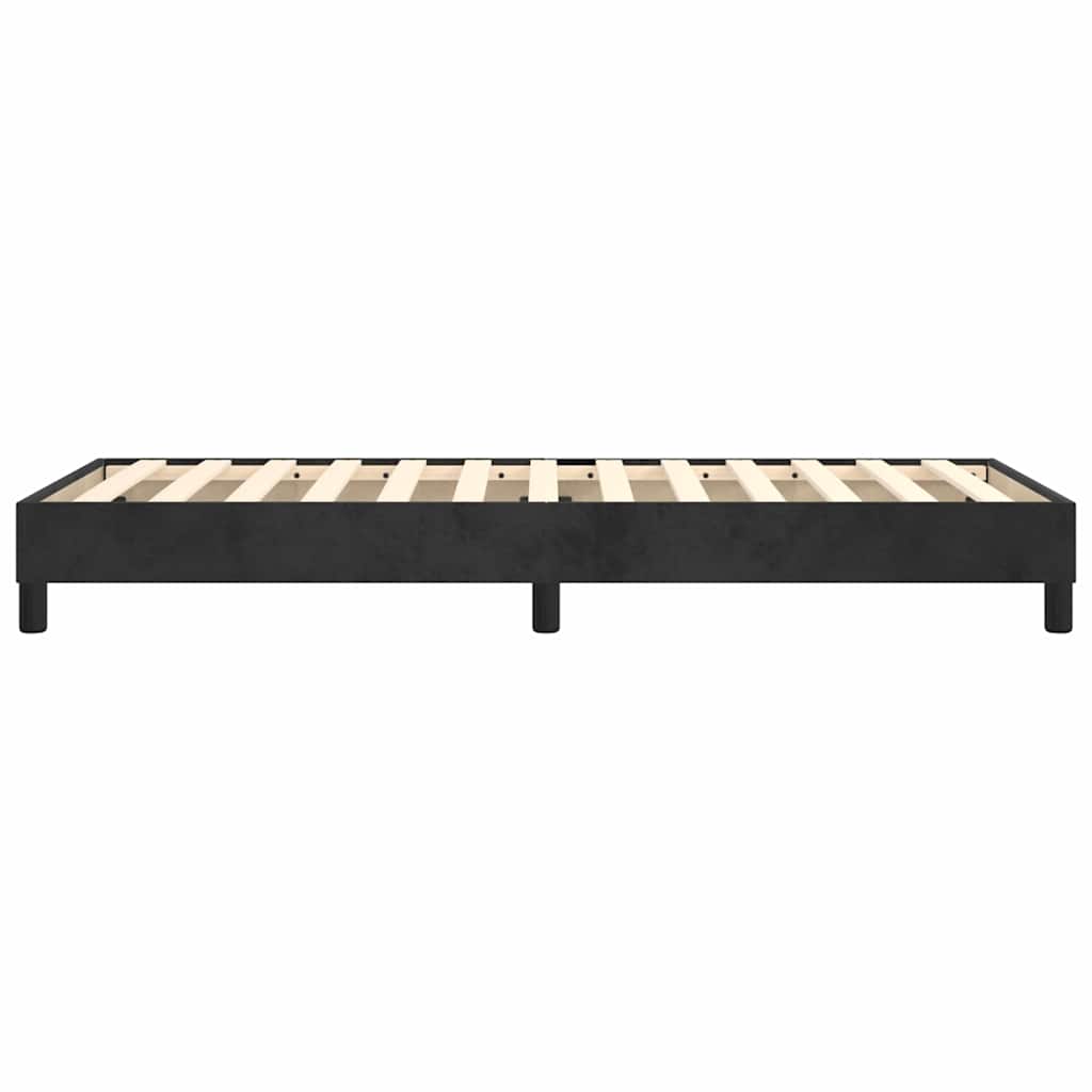 Struttura Letto a Rete a Molle Nero 80x200 cm in Velluto | homemem39