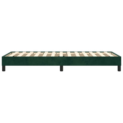 Struttura Letto a Rete a Molle Verde Scuro 80x200 cm in Velluto | homemem39