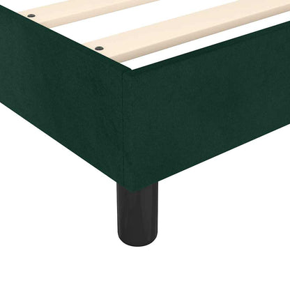 Struttura Letto a Rete a Molle Verde Scuro 80x200 cm in Velluto | homemem39