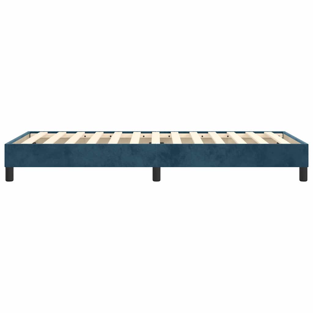 Struttura Letto a Rete a Molle Blu Scuro 80x200 cm in Velluto | homemem39