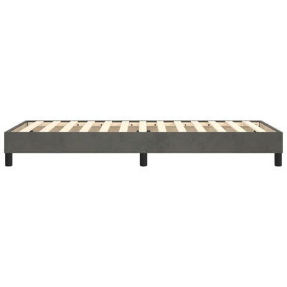 Struttura Letto a Rete a Molle Grigio Scuro 90x190 cm Velluto | homemem39