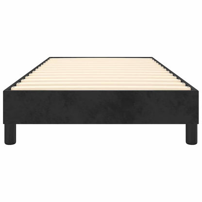 Struttura Letto a Rete a Molle Nero 90x190 cm in Velluto