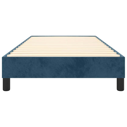 Struttura Letto a Rete a Molle Blu Scuro 90x190 cm in Velluto | homemem39
