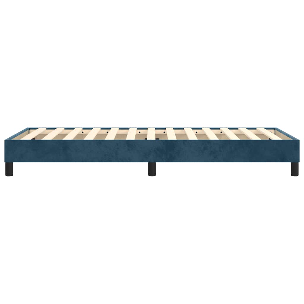 Struttura Letto a Rete a Molle Blu Scuro 90x190 cm in Velluto | homemem39