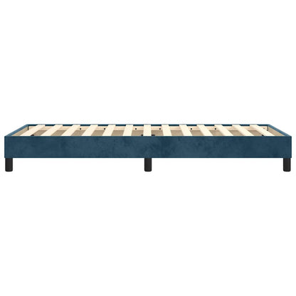 Struttura Letto a Rete a Molle Blu Scuro 90x190 cm in Velluto | homemem39