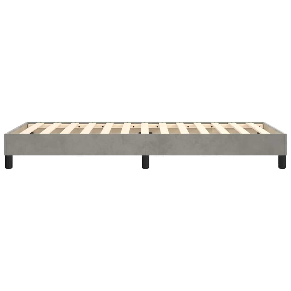 Struttura Letto a Rete a Molle Grigio Chiaro 90x200 cm Velluto | homemem39