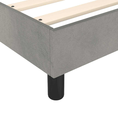 Struttura Letto a Rete a Molle Grigio Chiaro 90x200 cm Velluto | homemem39