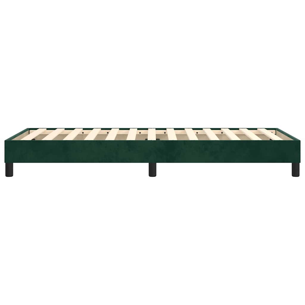 Struttura Letto a Rete a Molle Verde Scuro 90x200 cm in Velluto | homemem39