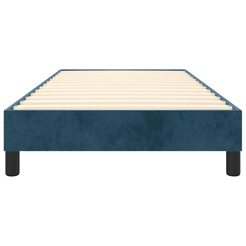 Struttura Letto a Rete a Molle Blu Scuro 90x200 cm in Velluto | homemem39