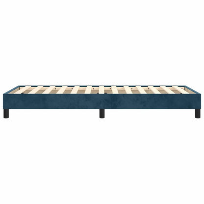 Struttura Letto a Rete a Molle Blu Scuro 90x200 cm in Velluto | homemem39