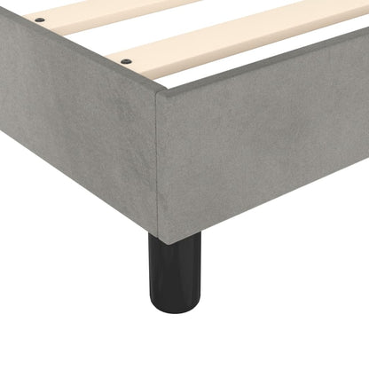 Struttura Letto a Rete a Molle Grigio Chiaro 100x200 cm Velluto | homemem39