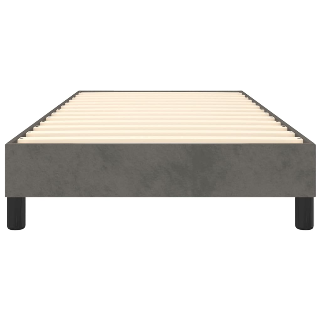 Struttura Letto a Rete a Molle Grigio Scuro 100x200 cm Velluto | homemem39