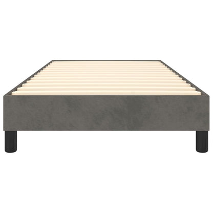 Struttura Letto a Rete a Molle Grigio Scuro 100x200 cm Velluto | homemem39