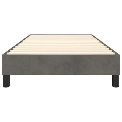 Struttura Letto a Rete a Molle Grigio Scuro 100x200 cm Velluto