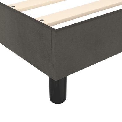 Struttura Letto a Rete a Molle Grigio Scuro 100x200 cm Velluto | homemem39