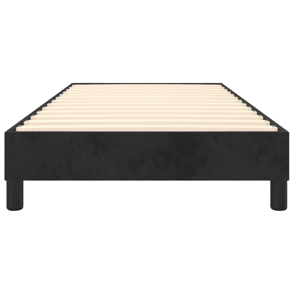 Struttura Letto a Rete a Molle Nero 100x200 cm in Velluto | homemem39