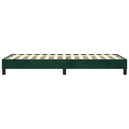 Struttura Letto a Rete a Molle Verde Scuro 100x200 cm in Velluto | homemem39