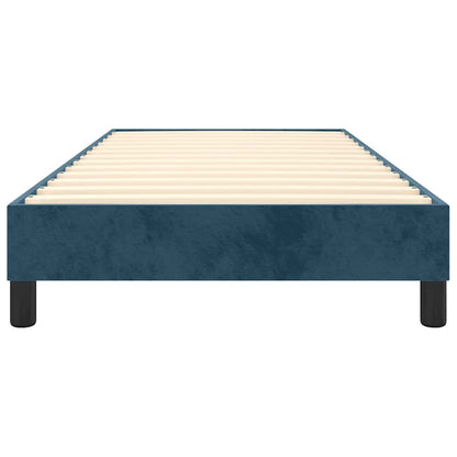 Struttura Letto a Rete a Molle Blu Scuro 100x200 cm in Velluto | homemem39