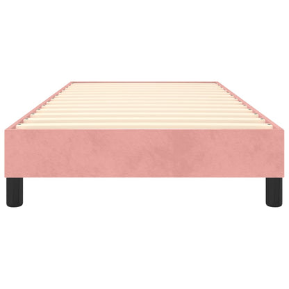 Struttura Letto a Rete a Molle Rosa 100x200 cm in Velluto | homemem39