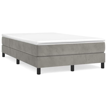 Struttura Letto a Rete a Molle Grigio Chiaro 120x200 cm Velluto