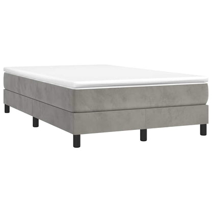 Struttura Letto a Rete a Molle Grigio Chiaro 120x200 cm Velluto